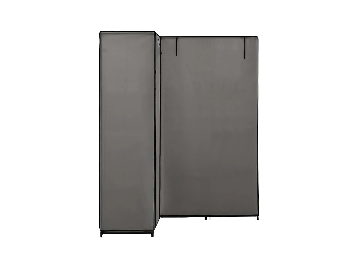 Armadio angolare Grigio 130 x 87 x 169 cm