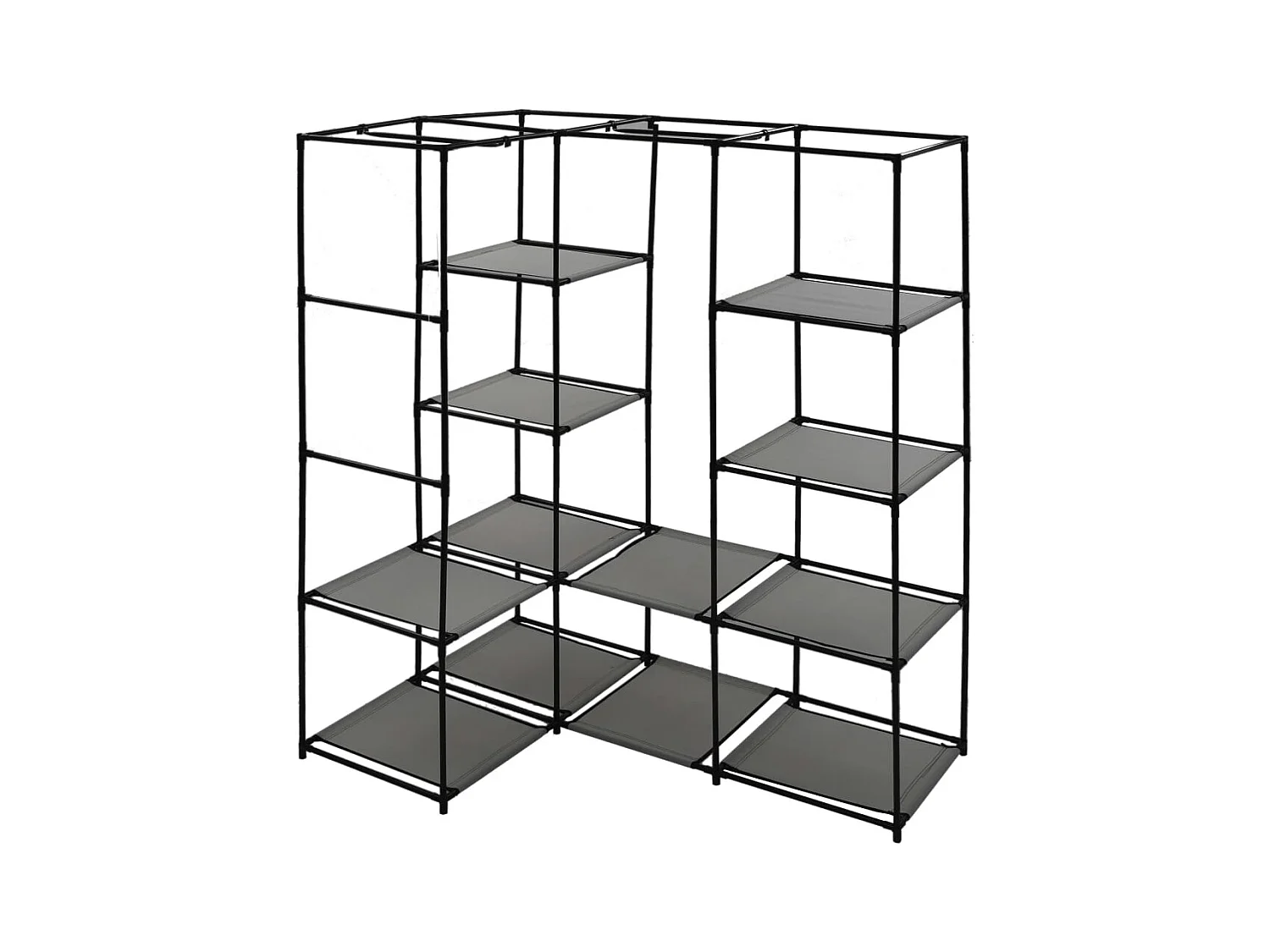 Hoekkast Grijs 130 x 87 x 169 cm