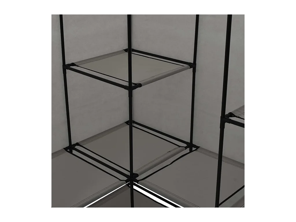 Hoekkast Grijs 130 x 87 x 169 cm