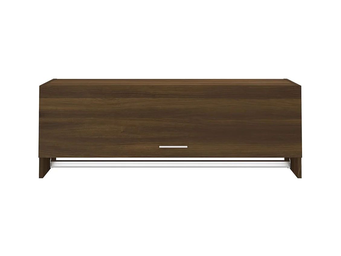 Kledingkast Bruin Eiken 100x32,5x35 cm Bewerkt hout