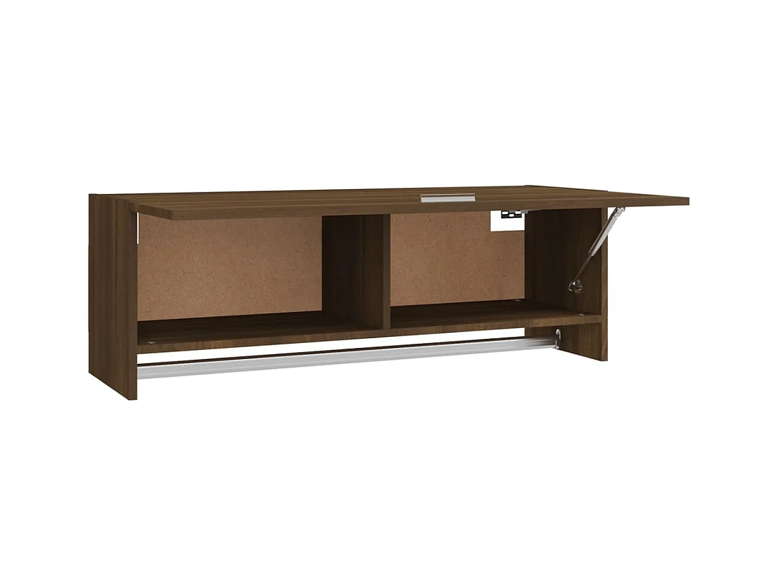 Kledingkast Bruin Eiken 100x32,5x35 cm Bewerkt hout