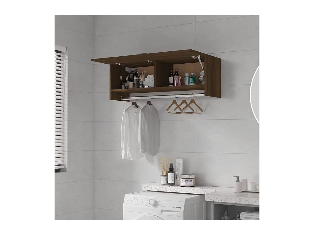 Garde-robe Chêne marron 100x32,5x35 cm Bois d'ingénierie
