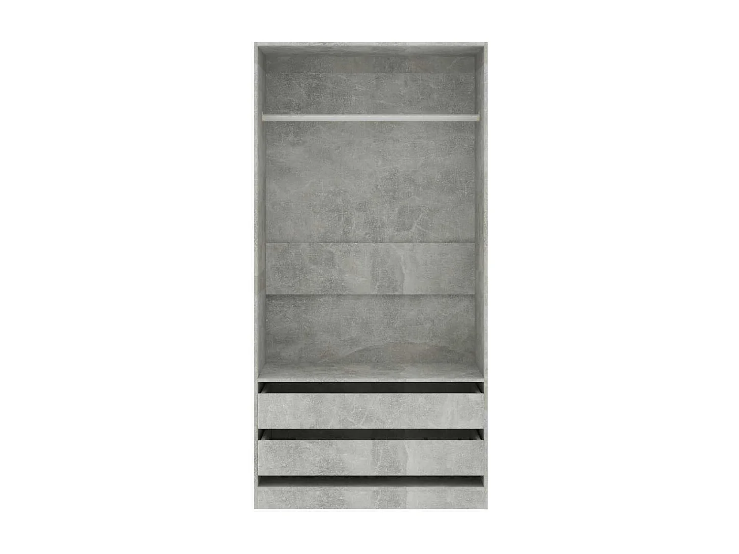 Armario gris hormigón 100x50x200 cm Madera de ingeniería