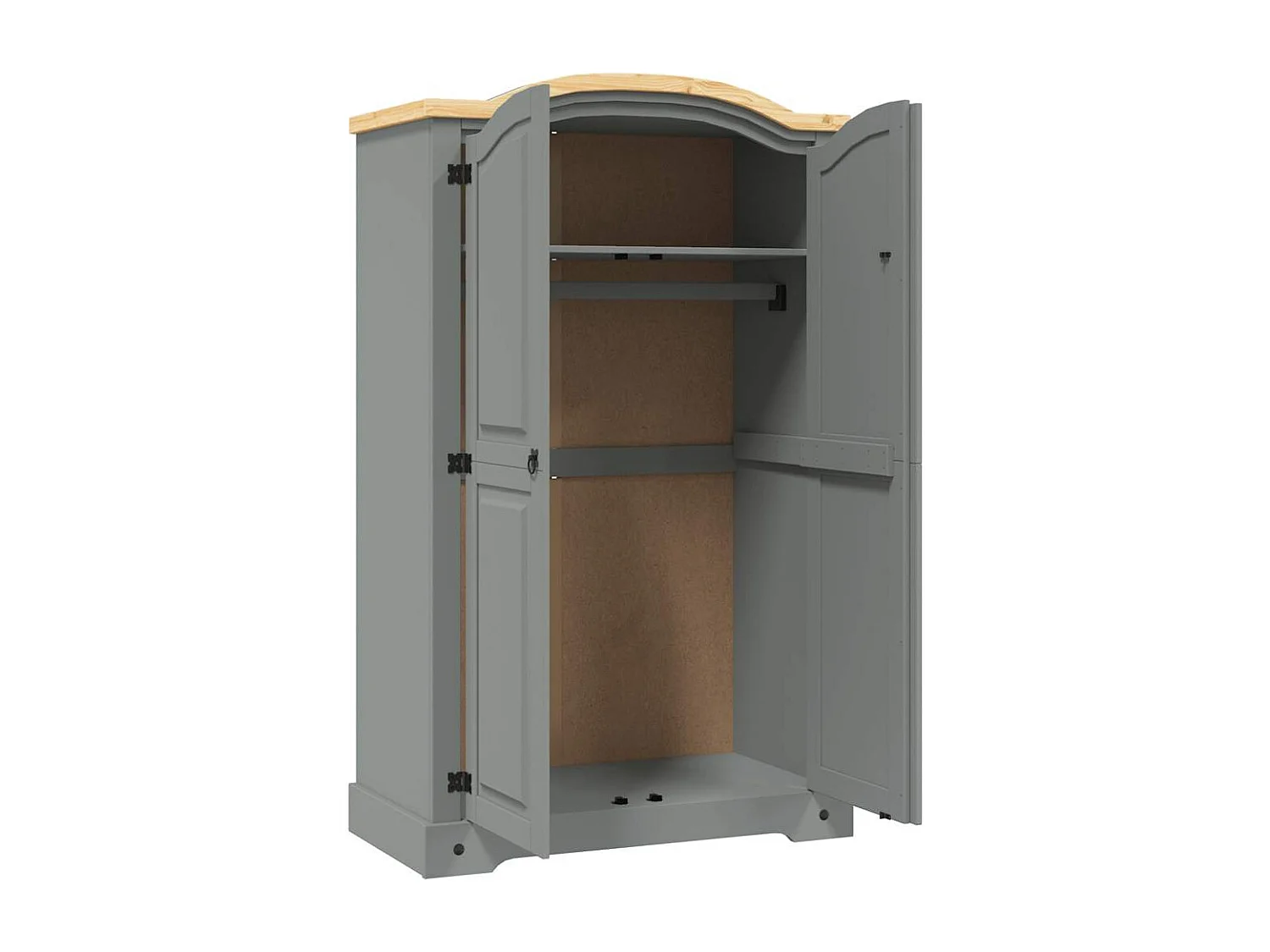 Armario con 2 puertas gama Corona Pino mexicano Gris