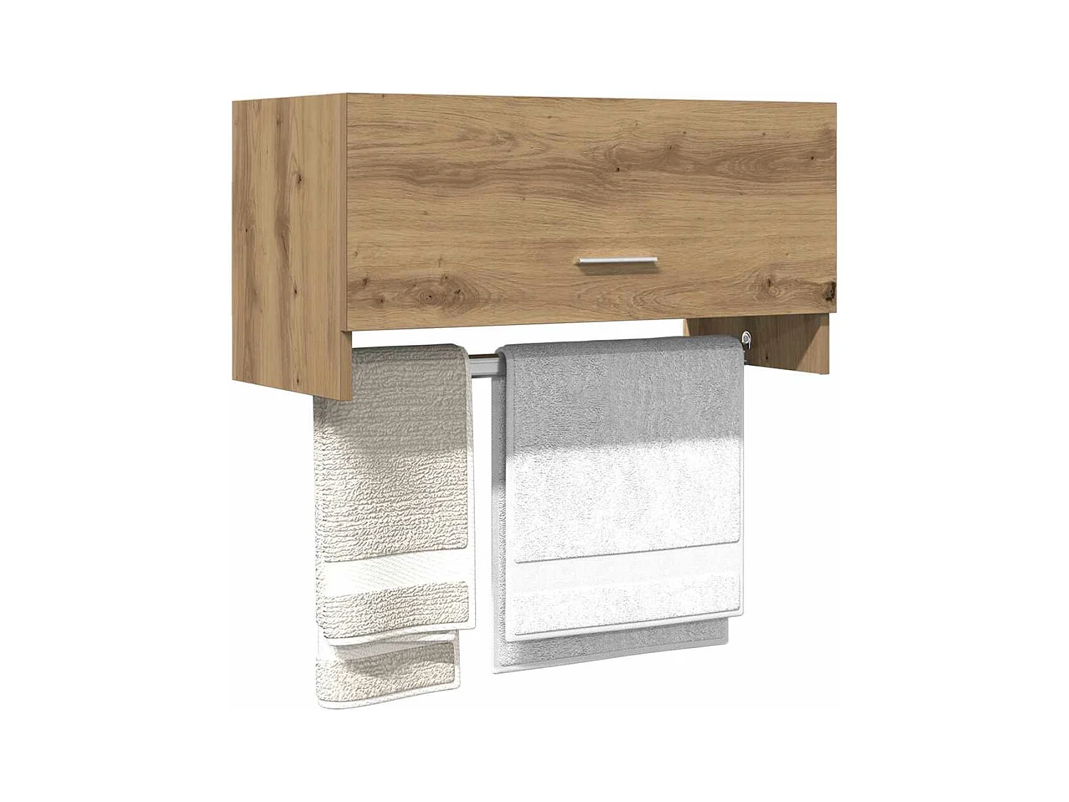 Armoire en chêne artisanal 70x32,5x35 cm bois d'ingénierie