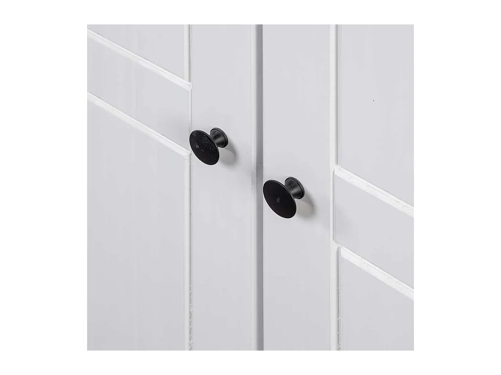 Armario Blanco 80x50x171,5 cm Pino Macizo Panamá Surtido