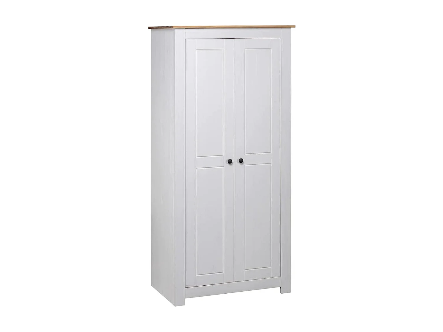 Armario Blanco 80x50x171,5 cm Pino Macizo Panamá Surtido