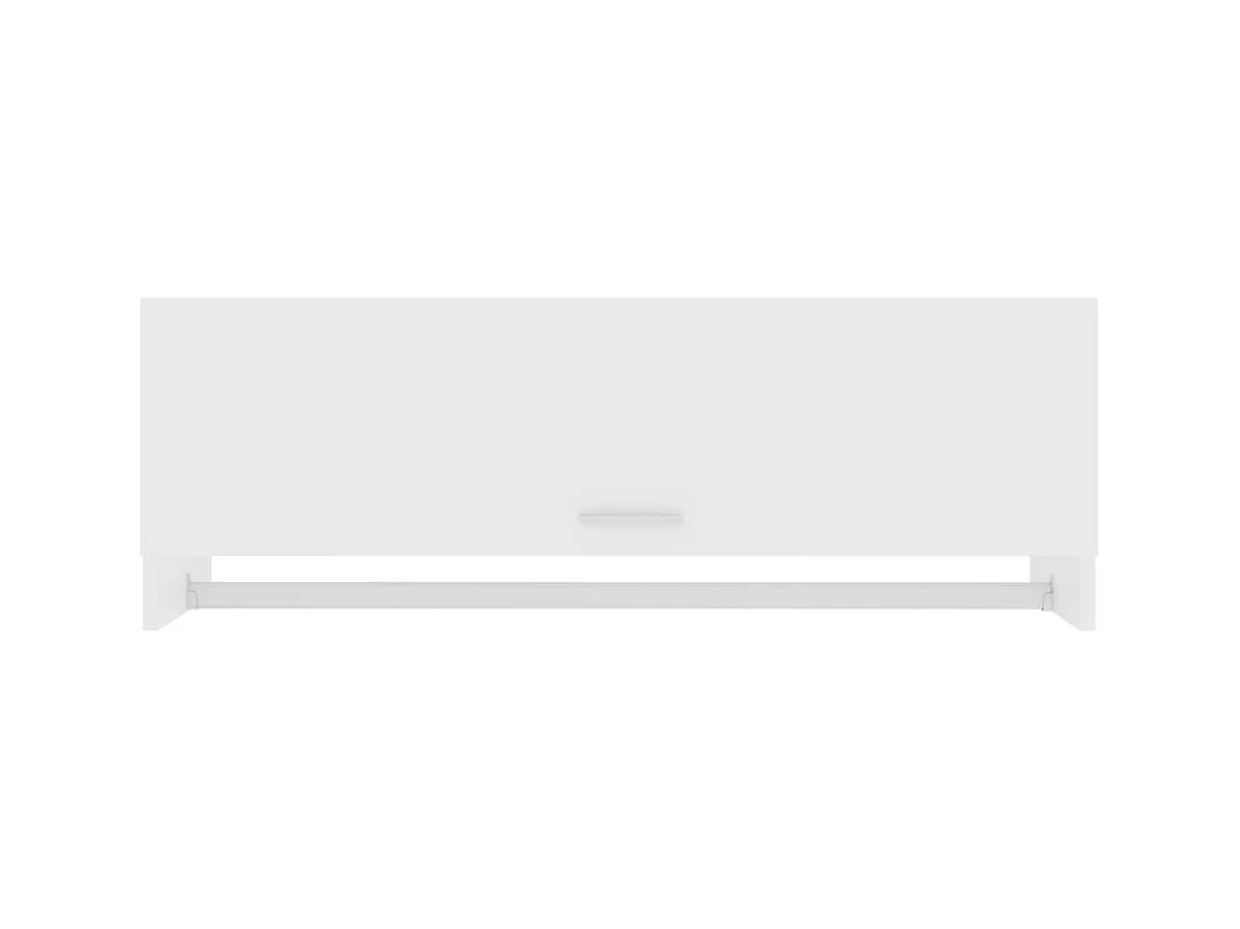Witte kledingkast 100x32,5x35 cm van bewerkt hout