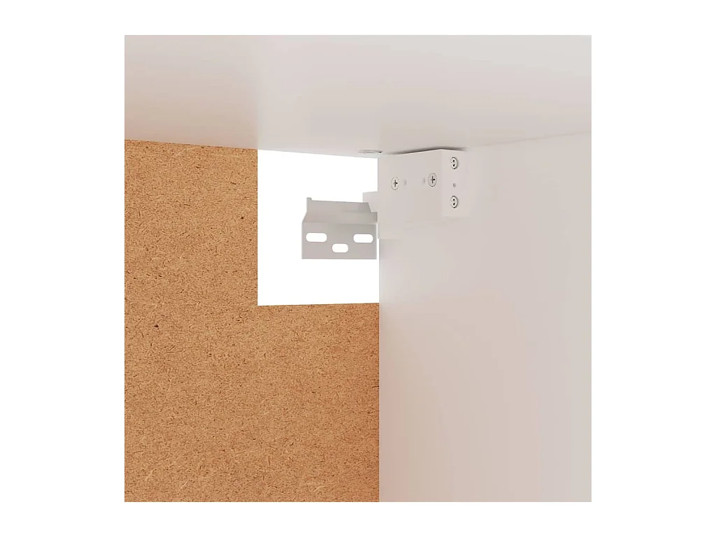 Witte kledingkast 100x32,5x35 cm van bewerkt hout