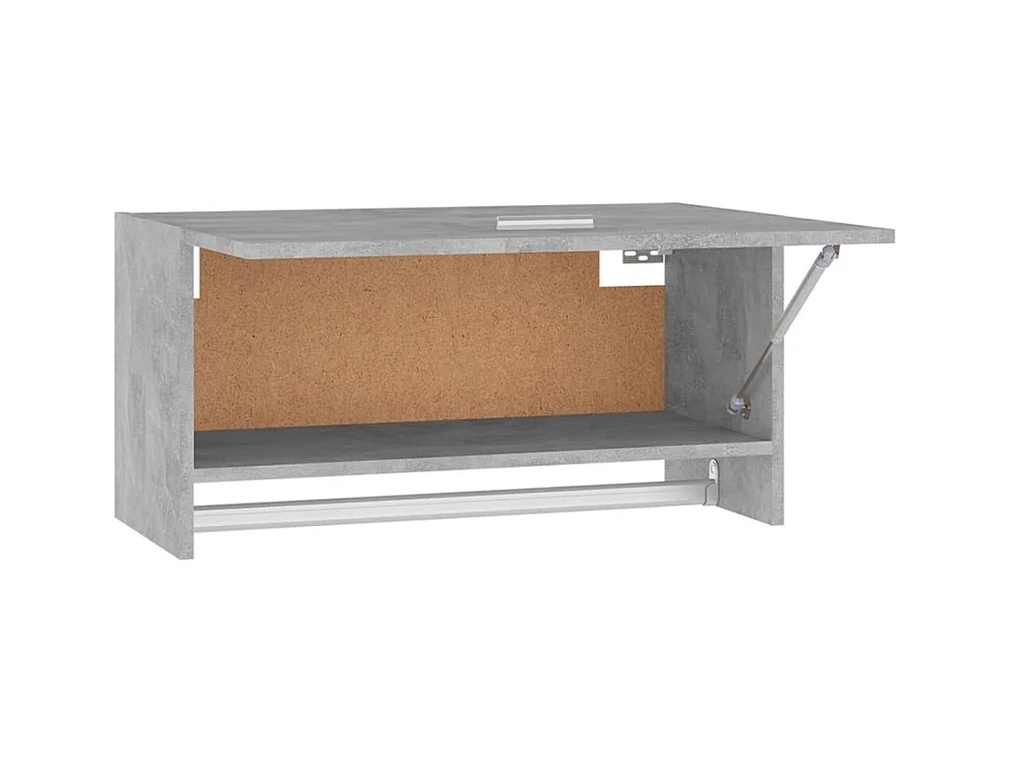 Betongrijze kledingkast 70x32,5x35 cm bewerkt hout
