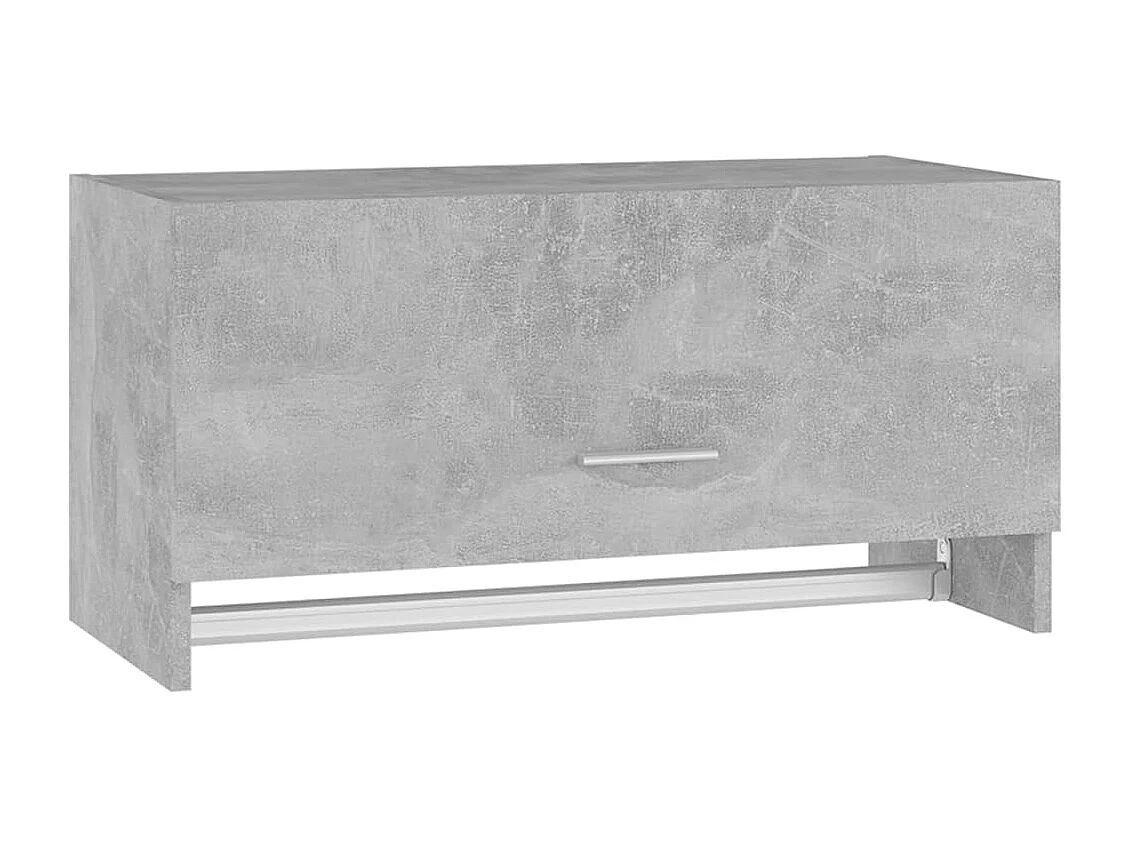 Armario gris hormigón 70x32,5x35 cm madera de ingeniería