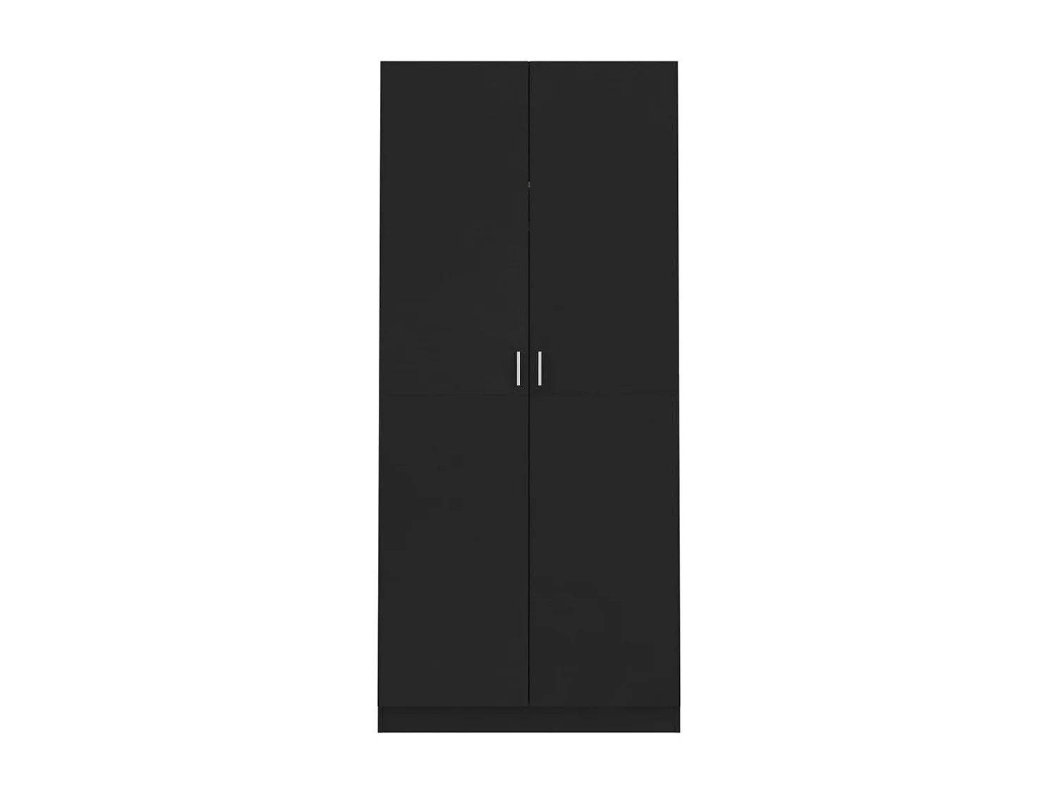 Armadio nero 90x52x200 cm Legno ingegnerizzato