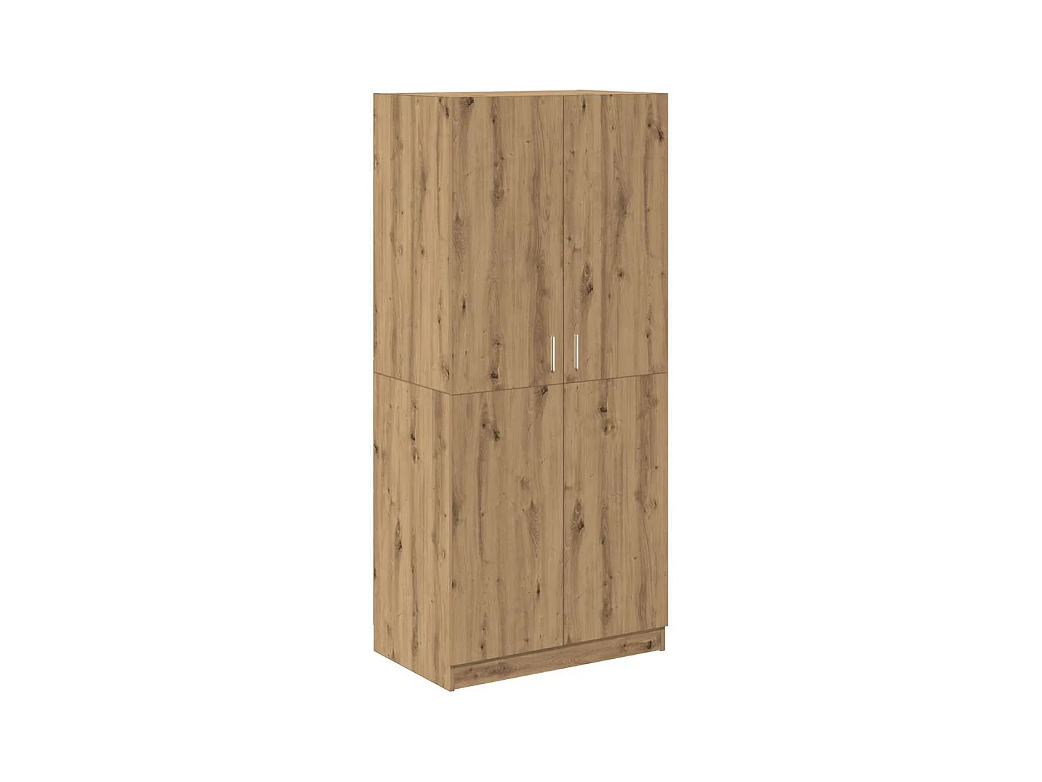 Armoire en chêne artisanal 90 x 52 x 200 cm bois d'ingénierie