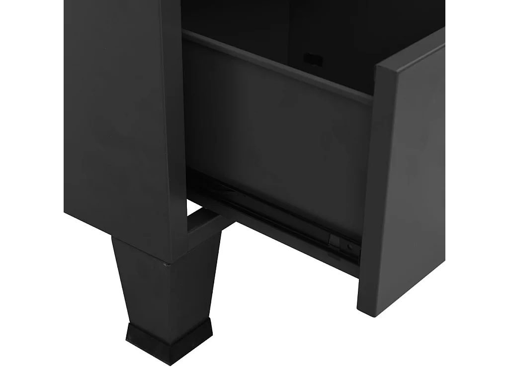 Armario industrial Antracita 67x35x107 cm Acero