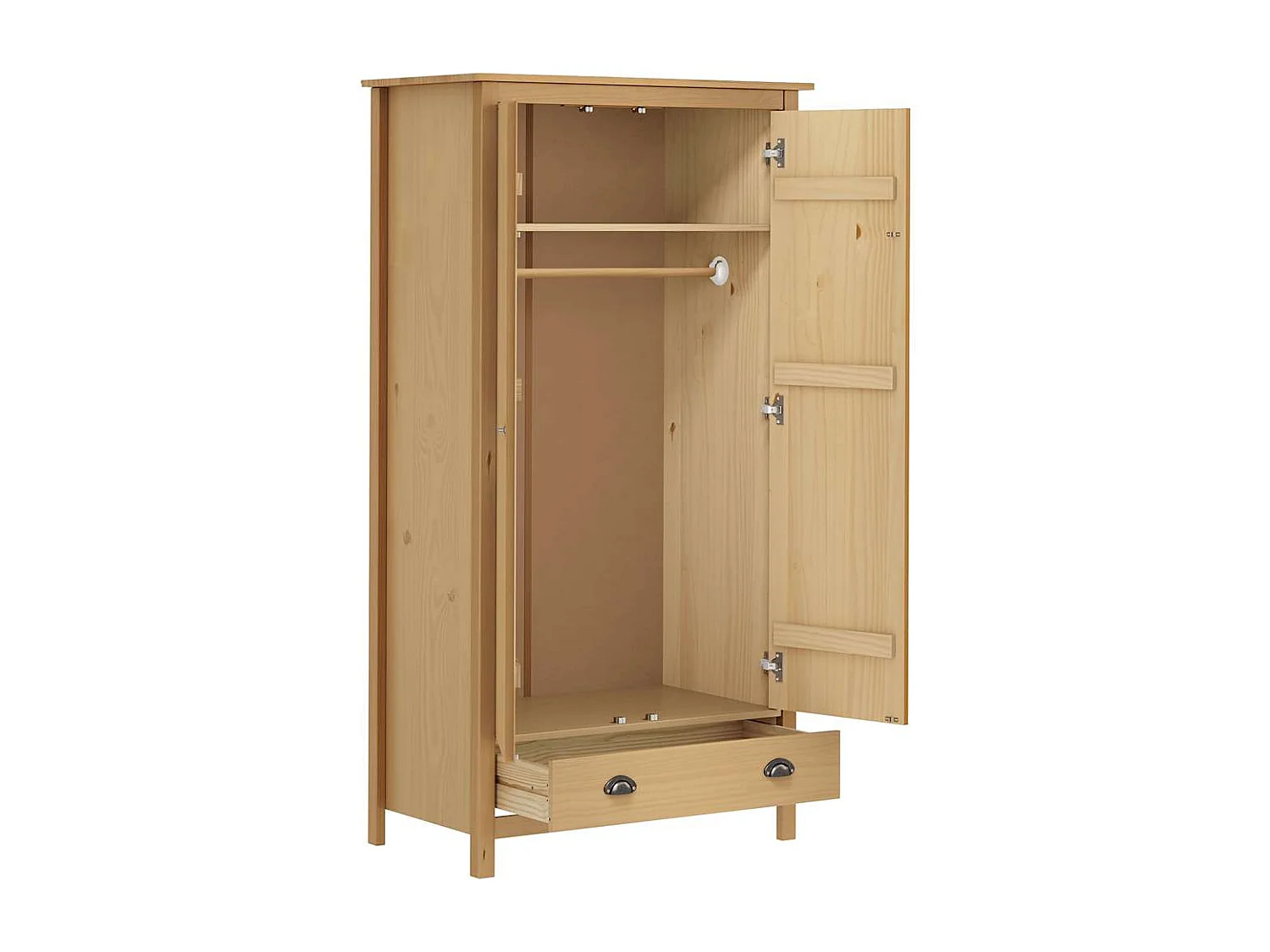 Armario Hill 2 puertas 89x50x170 cm Madera maciza de pino