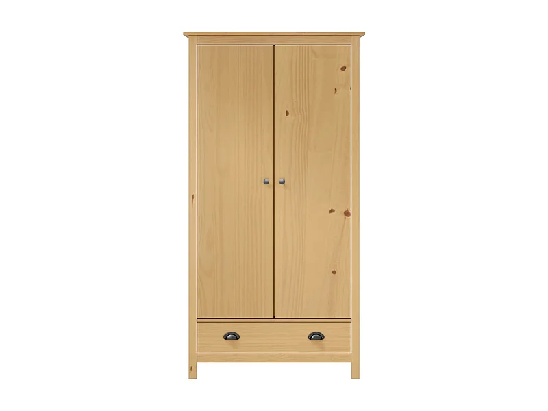 Armario Hill 2 puertas 89x50x170 cm Madera maciza de pino