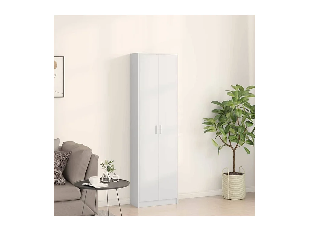 Armoire avec étagère Blanc 55 x 25 x 189 cm Bois d'ingénierie