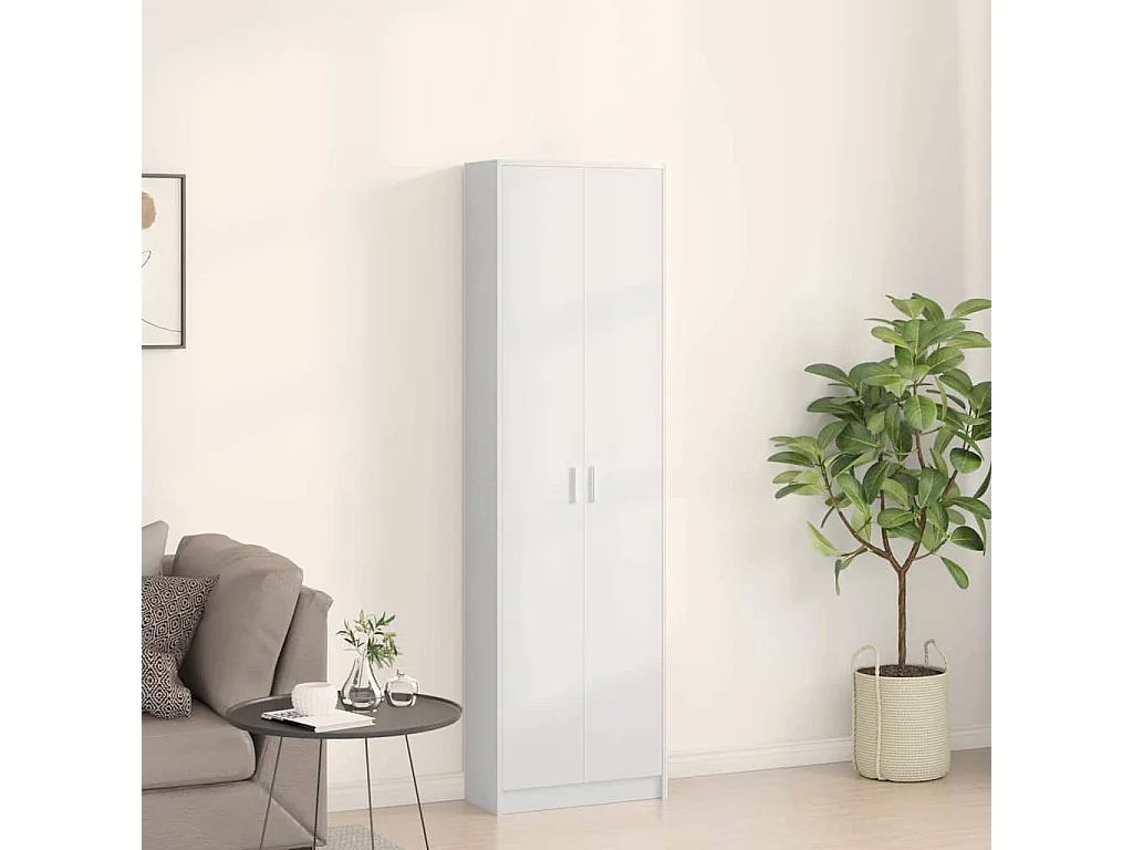 Armoire avec étagère Blanc 55 x 25 x 189 cm Bois d'ingénierie