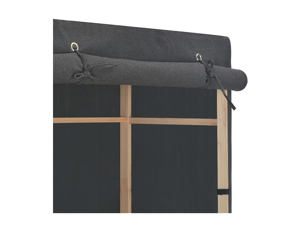 3-stöckiger Kleiderschrank Grau 110 x 40 x 170 cm Stoff