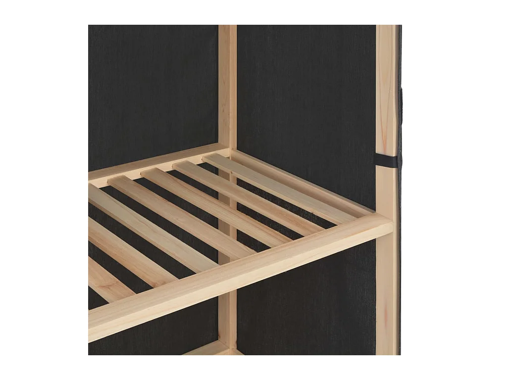 3-laags kledingkast Grijs 110 x 40 x 170 cm Stof