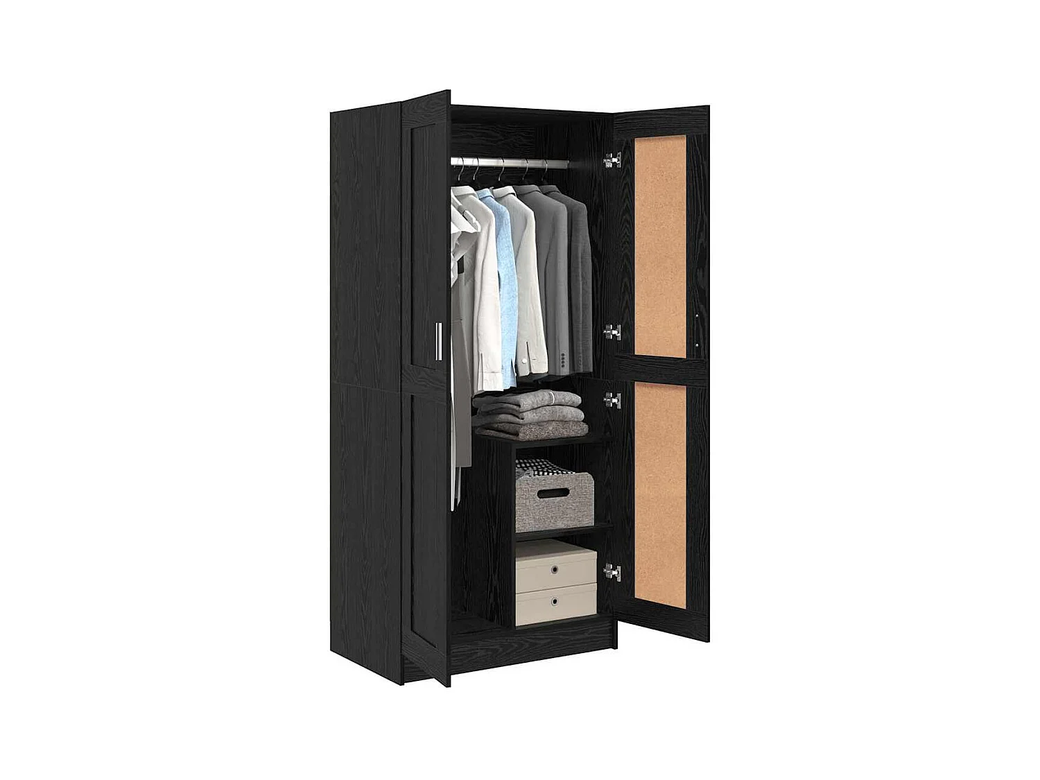 Armoire Autre Chêne noir 82,5 x 51,5 x 180 cm Bois d'ingénierie