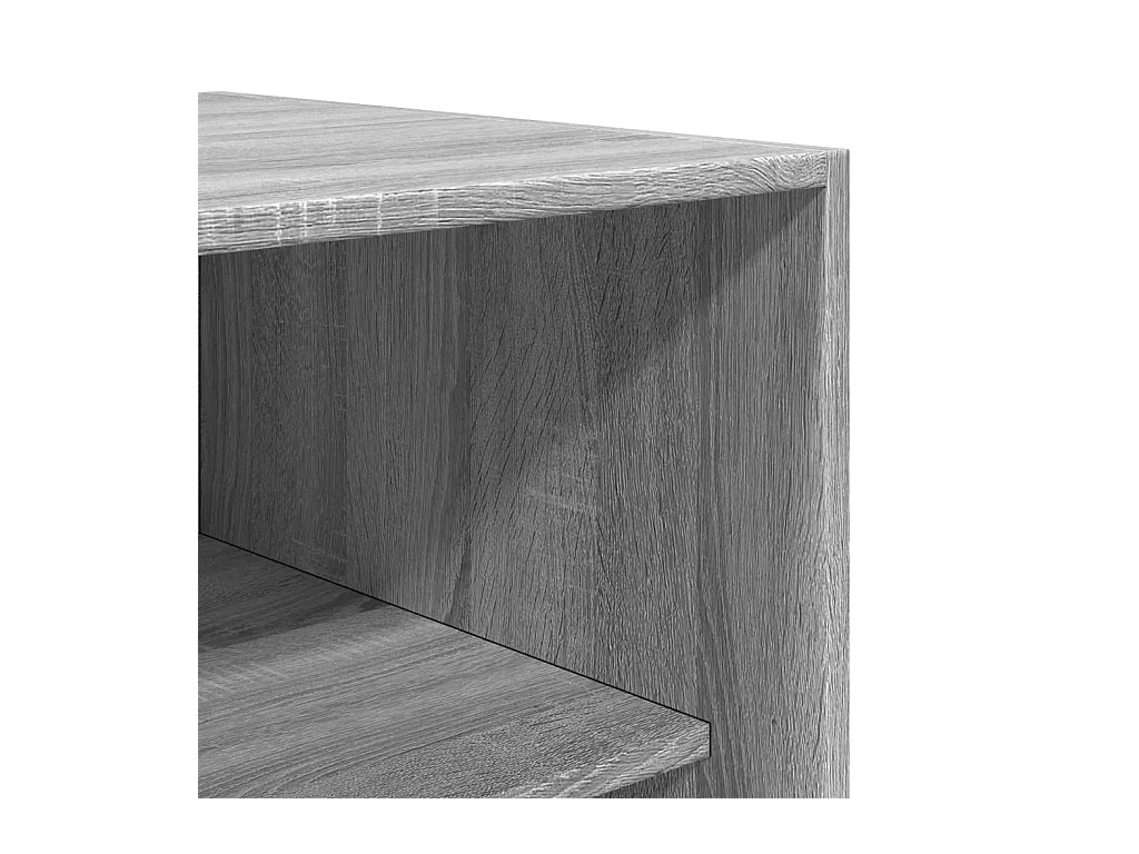 Sonoma grijze kledingkast 100x50x200 cm bewerkt hout