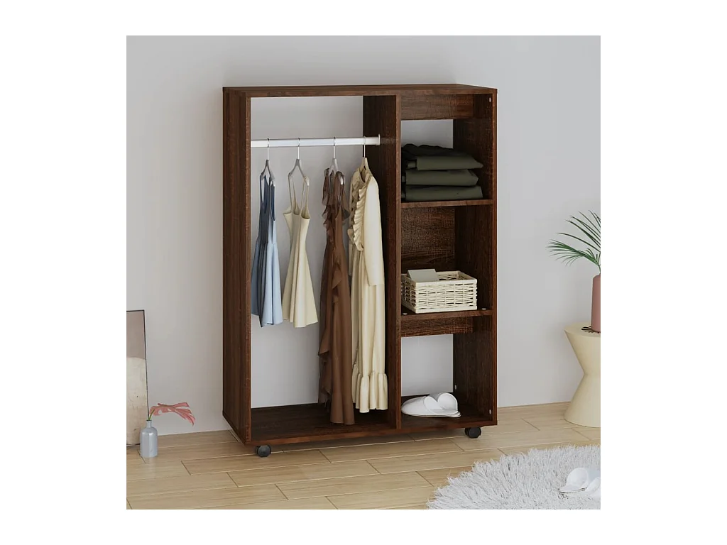 Garde-robe Chêne marron 80x40x110 cm Bois d'ingénierie