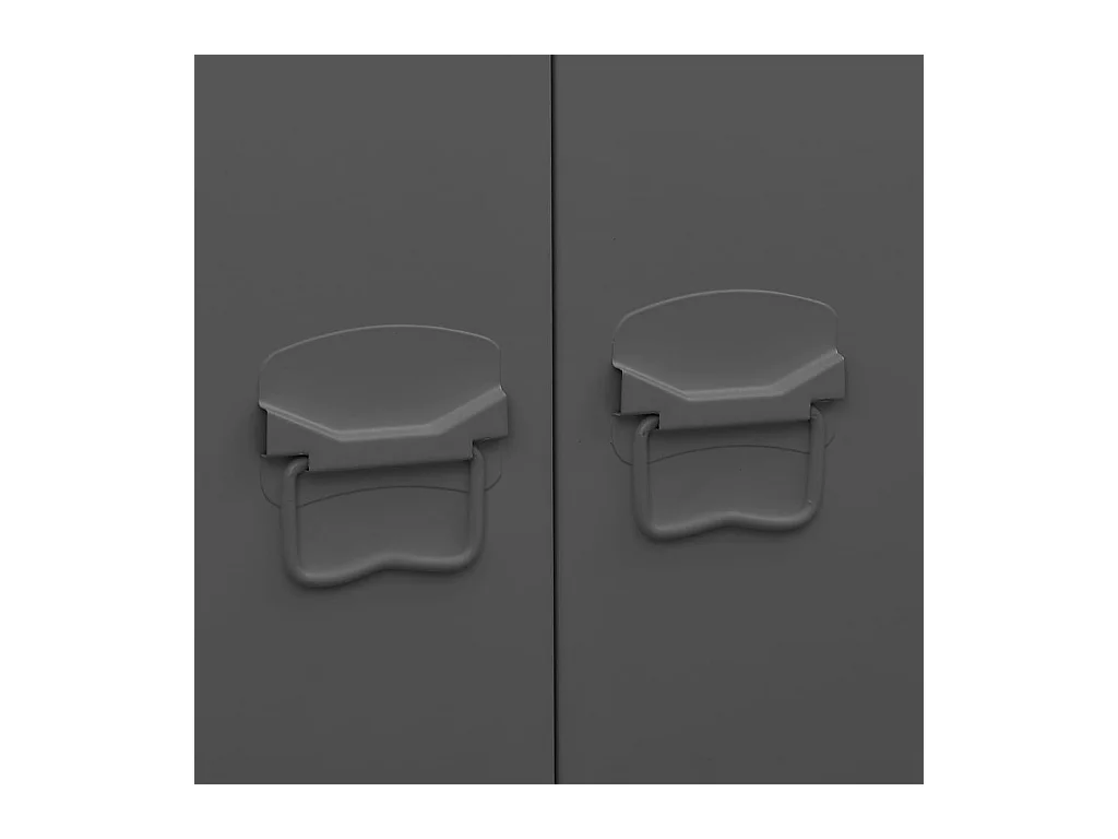 Armario industrial Antracita 90x50x180 cm Metal