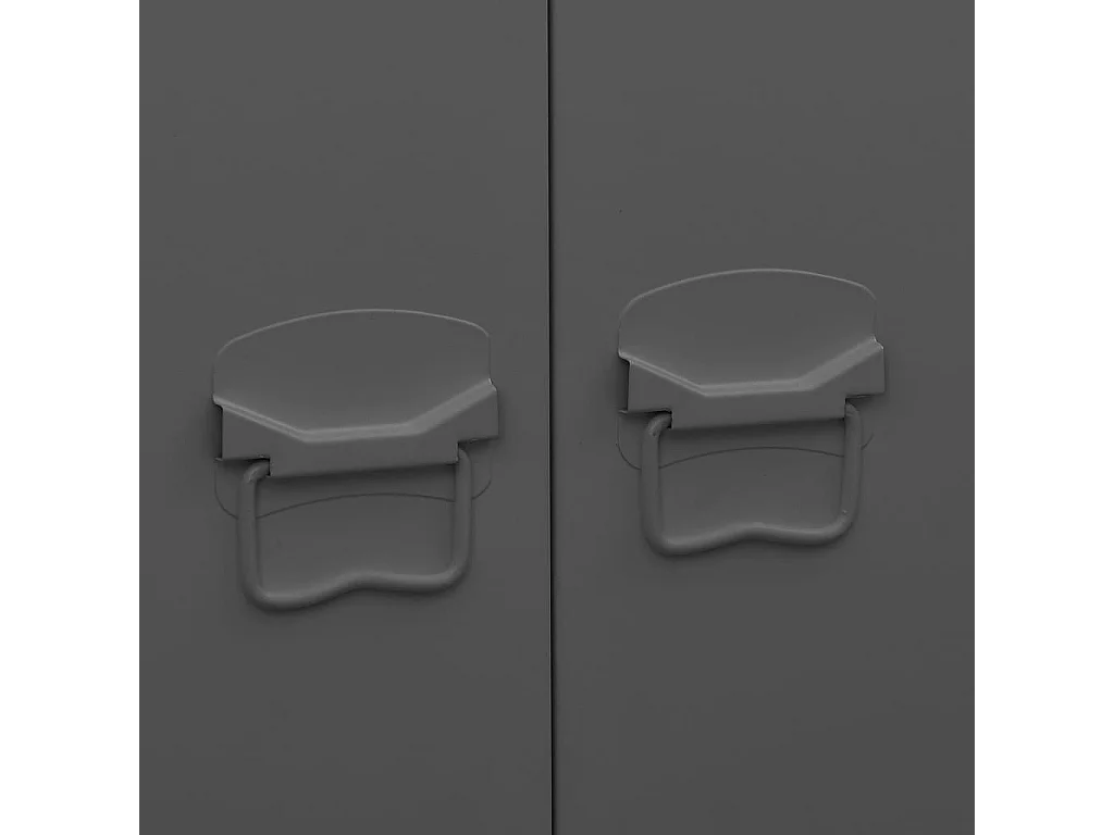 Armario industrial Antracita 90x50x180 cm Metal