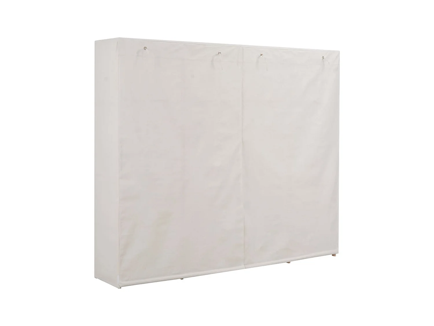 Witte kledingkast 200 x 40 x 170 cm Stof