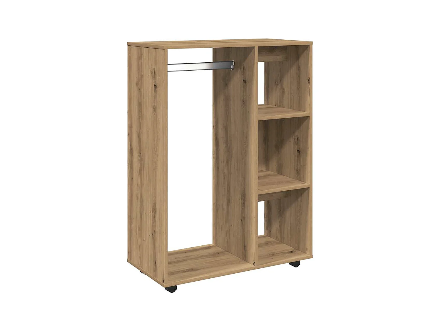 Armadio in rovere artigianale 80x40x110 cm in legno ingegnerizzato