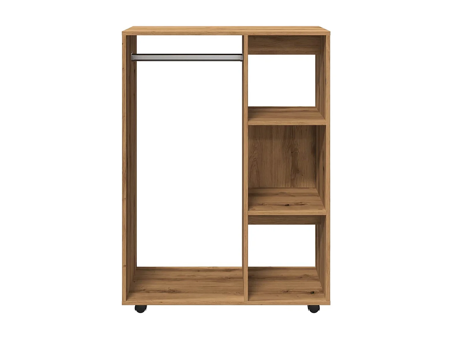 Garde-robe chêne artisanal 80x40x110 cm bois d'ingénierie