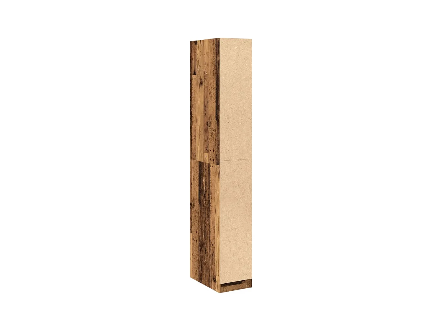 Kledingkast oud hout 30x50x200 cm bewerkt hout