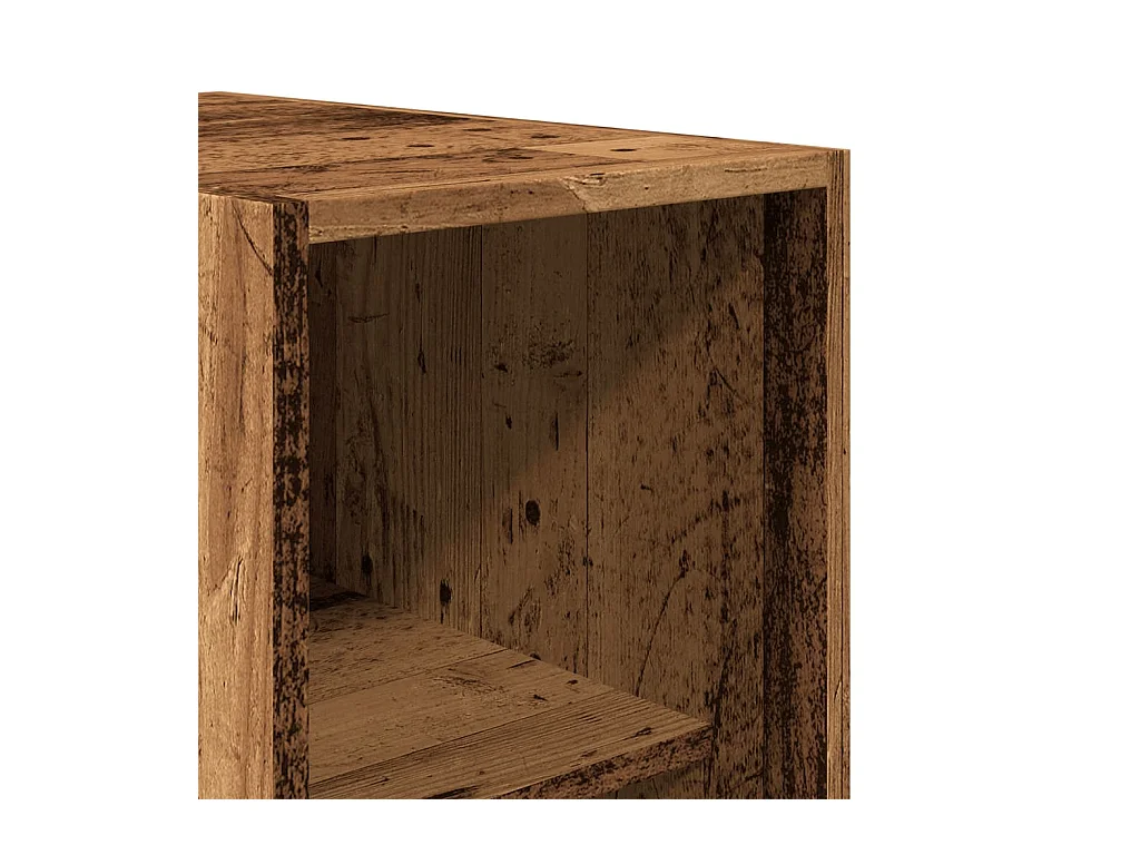 Kledingkast oud hout 30x50x200 cm bewerkt hout