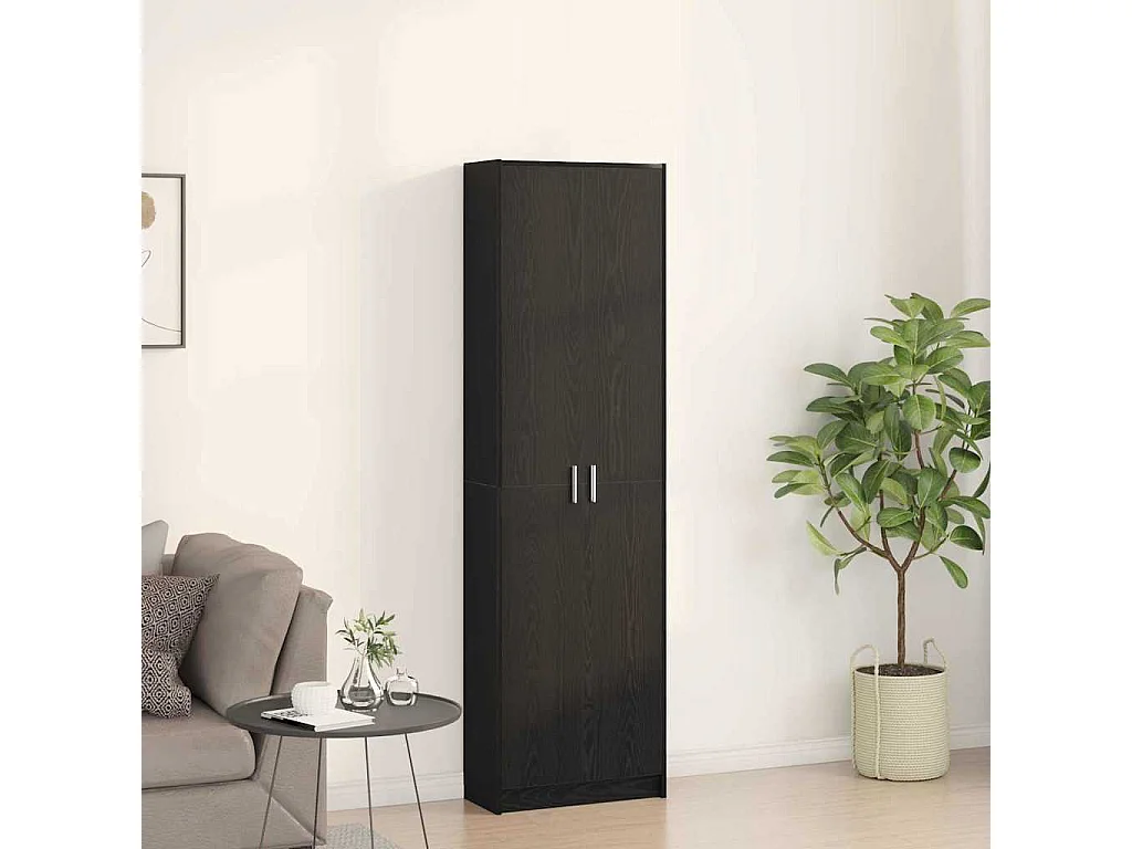 Armoire Chêne noir 55 x 25 x 189 cm Bois d'ingénierie