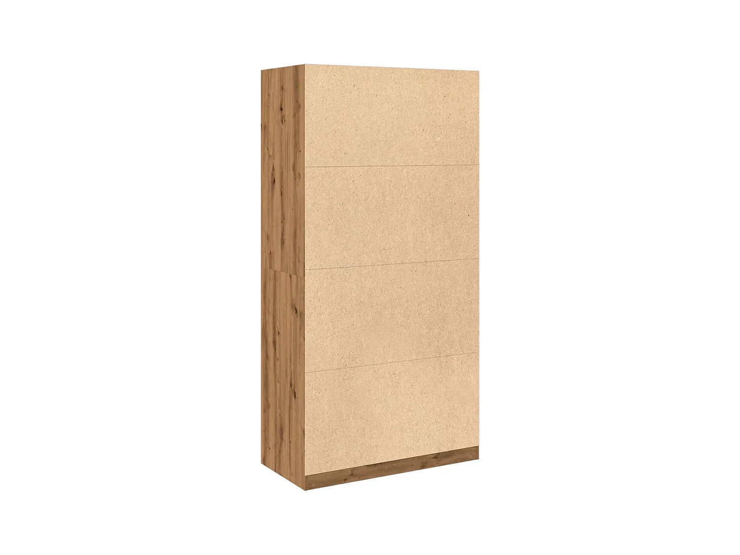 Handgemaakte eikenhouten kledingkast 100x50x200 cm van bewerkt hout