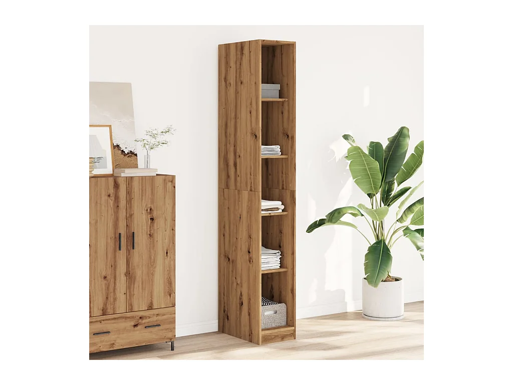 Handgefertigter Kleiderschrank aus Eichenholz 30x50x200 cm