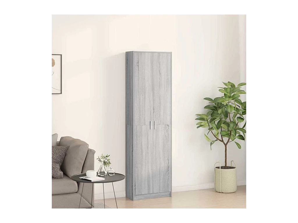 Sonoma Grau Schrank 55 x 25 x 189 cm Holzwerkstoff