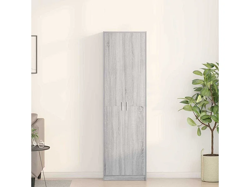 Armoire Sonoma gris 55 x 25 x 189 cm Bois d'ingénierie