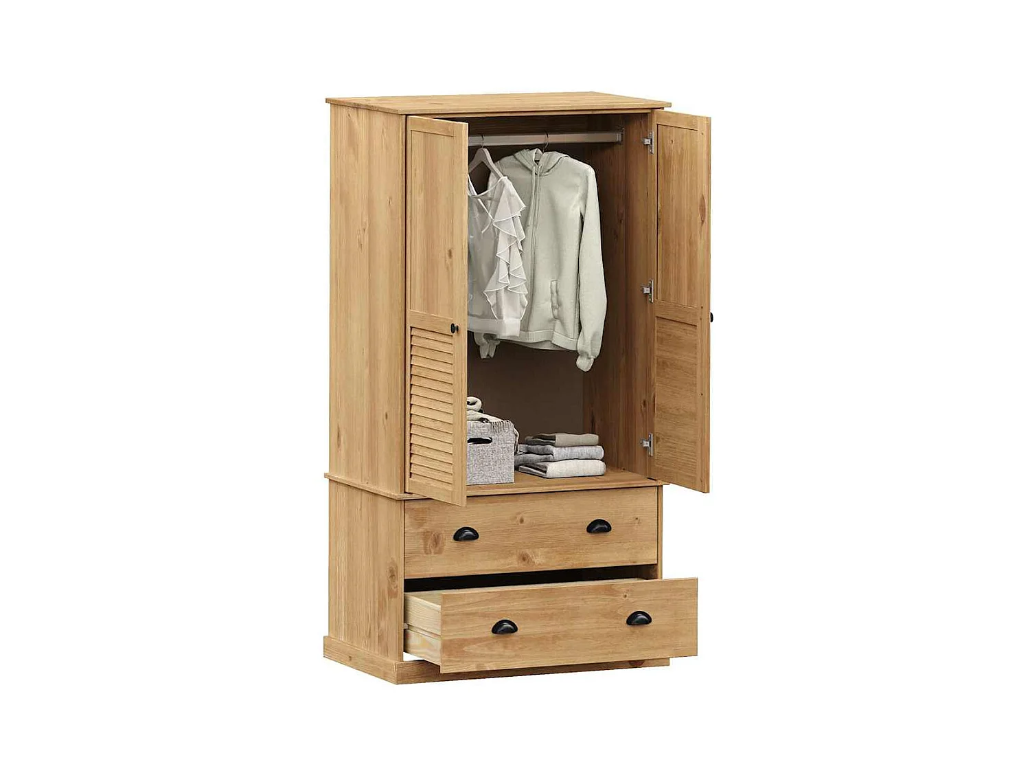 Armadio VIGO 90x55x170 cm in legno massello di pino