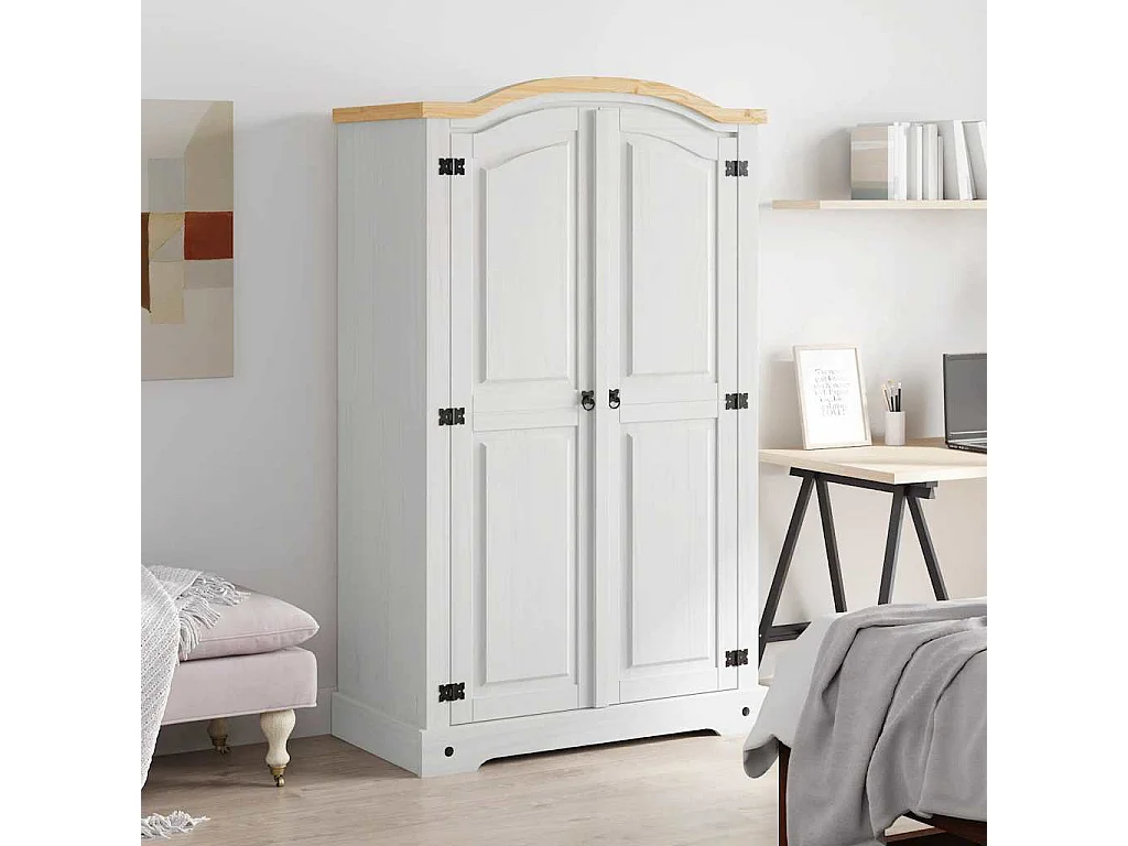 Armario con 2 puertas gama Corona Pino mexicano Blanco