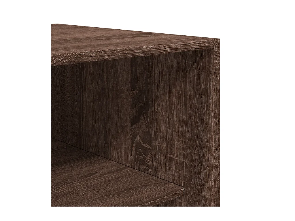 Armario roble marrón 80x50x200 cm madera de ingeniería