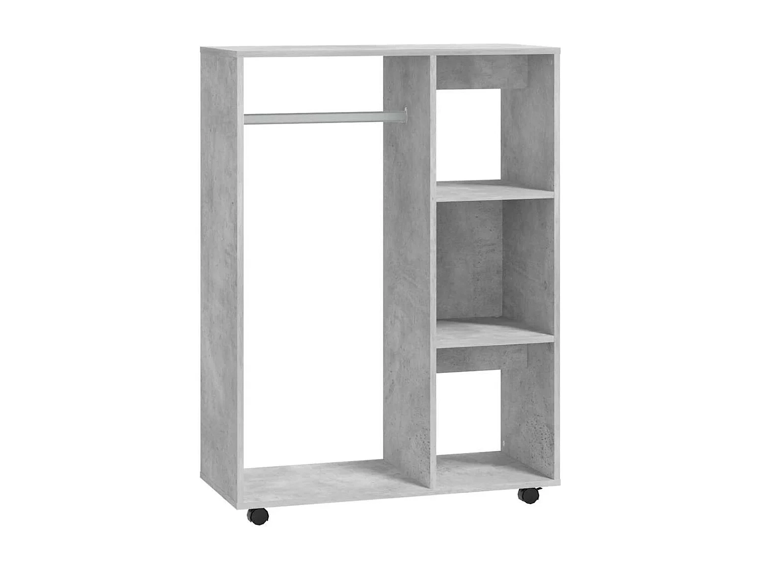 Armario gris hormigón 80x40x110 cm Madera de ingeniería