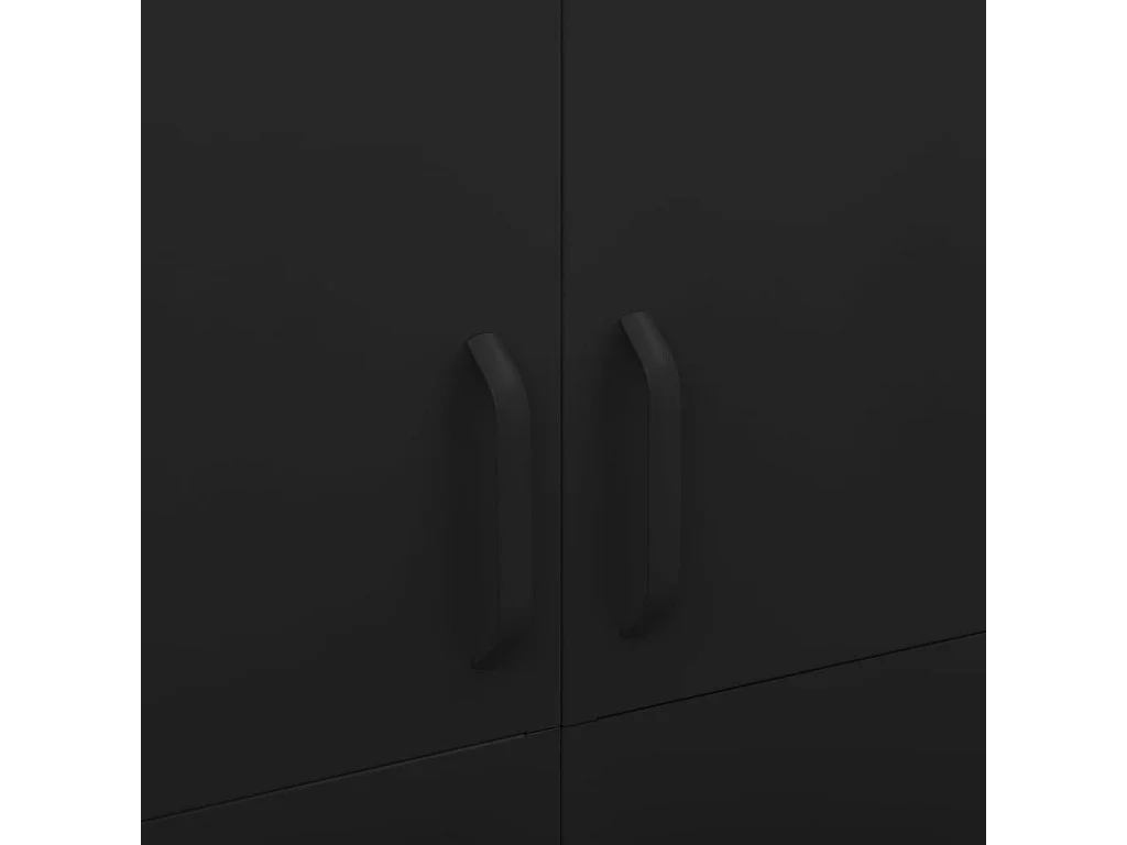 Armadio nero 90x50x180 cm Acciaio