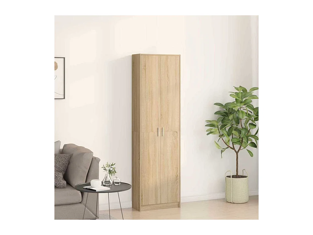 Sonoma Eiken Kast 55 x 25 x 189 cm Bewerkt Hout