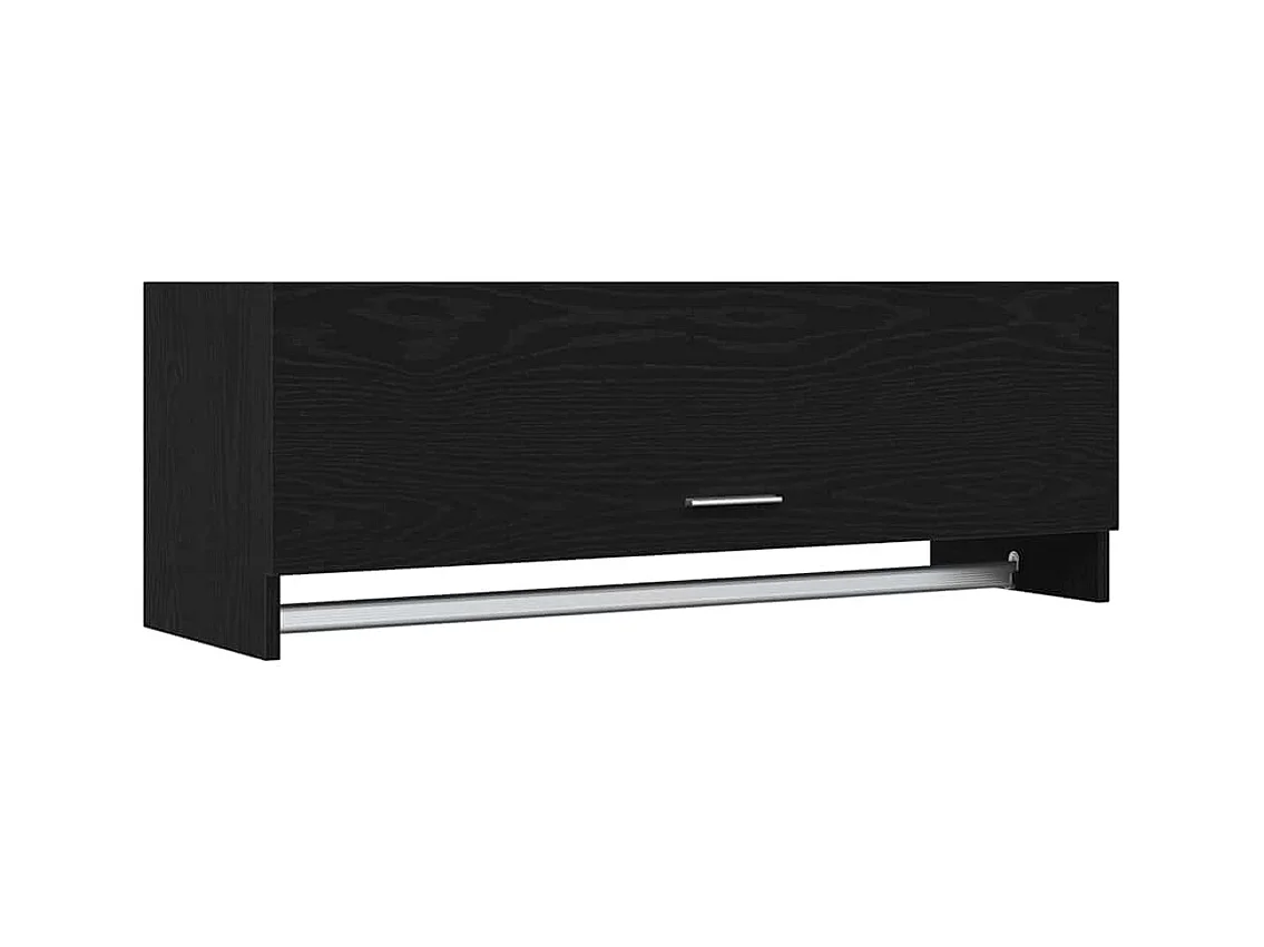 Armoire avec stockage Noir 100 x 32.5 x 35 cm Bois d'ingénierie