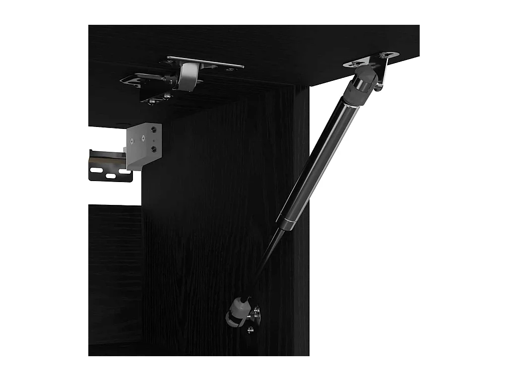 Armoire avec stockage Noir 100 x 32.5 x 35 cm Bois d'ingénierie