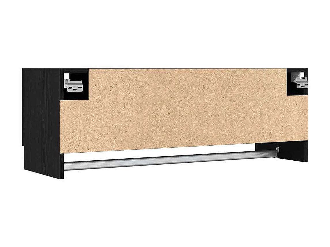 Armoire avec stockage Noir 100 x 32.5 x 35 cm Bois d'ingénierie