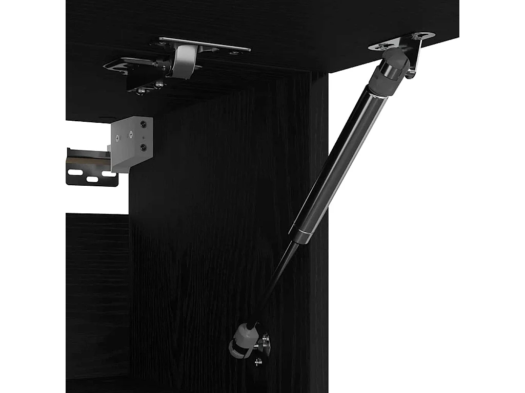 Armoire avec stockage Noir 100 x 32.5 x 35 cm Bois d'ingénierie