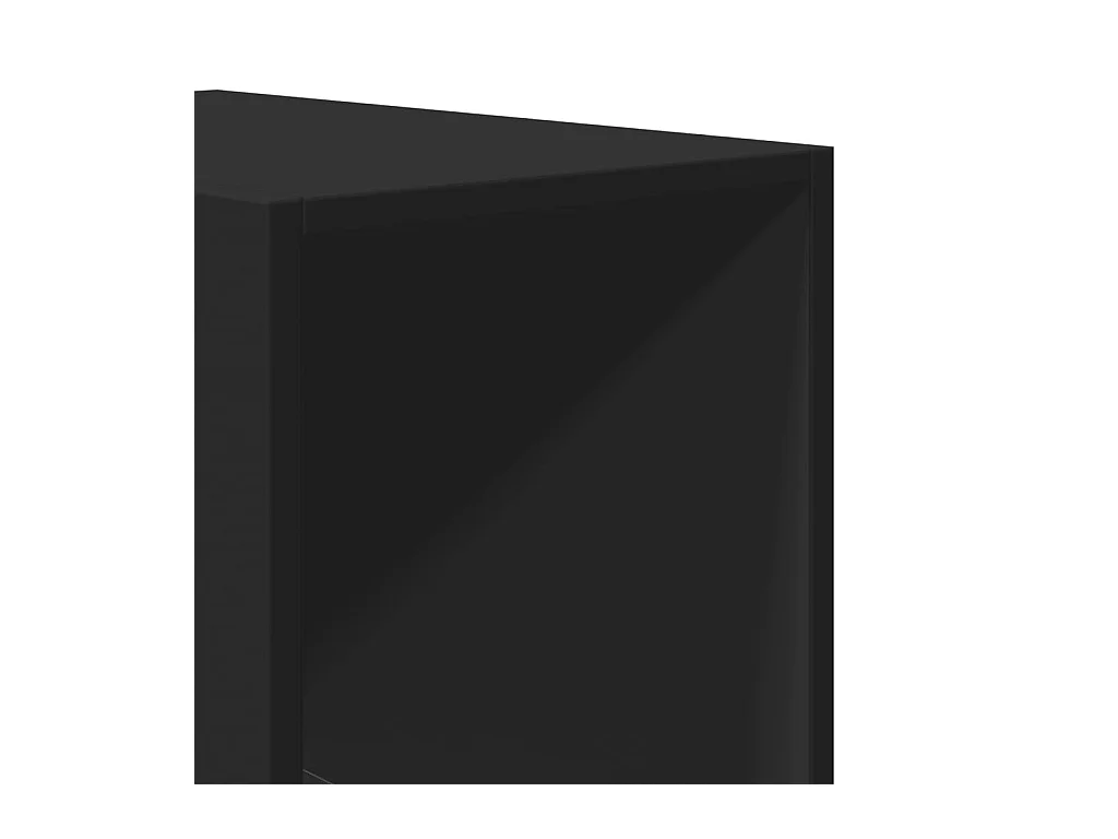 Armario negro 30x50x200 cm madera contrachapada